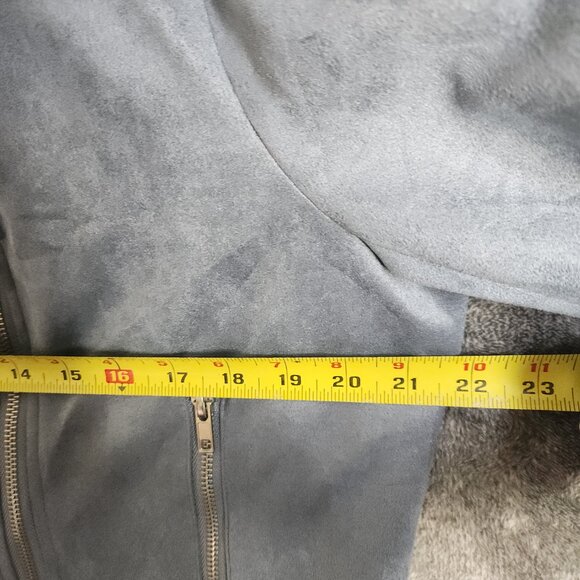 WOMENS BB DAKOTA BY STEVE MADDEN LIGHTWEIGHT FAUX SUEDE MOTO JACKET Full Zip XXL - Picture 8 of 9